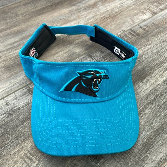 New Era NFL Carolina Panthers Velcro Visor Hat - Picture 1 of 6